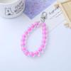 Candy Color Beaded Earphone Pendant - DIY Jewelry Accessories with Acrylic Beads for Phone and Bag Chains
