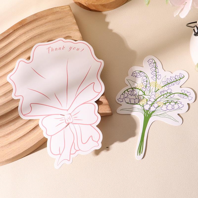 Creative Flower Bouquet Greeting Card Gift Small Card Gift Birthday Greeting Card Blessing Thank You Cards Festive Supplies
