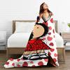Mafalda Anime-Decke, kariert, Flanell, Winter, multifunktional, warme Überwurfdecken für Bett, Reise, Teppichstück