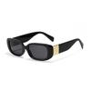 Letter Glasses Y2010-W Rectangular Sunglasses For Women Ins Large Frame Retro Sunglasses For Men