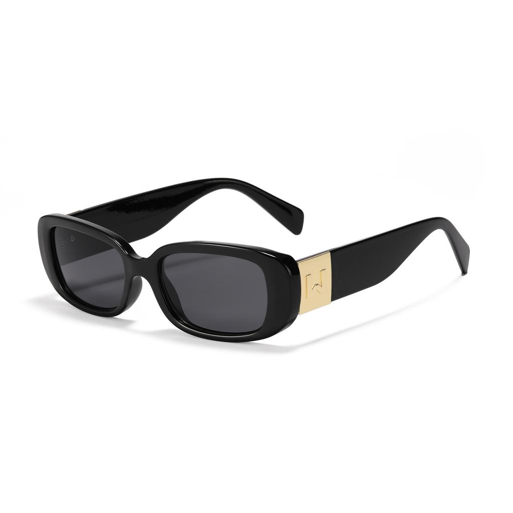 Letter Glasses Y2010-W Rectangular Sunglasses For Women Ins Large Frame Retro Sunglasses For Men