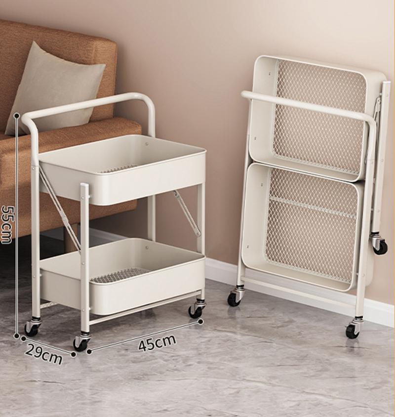 

Kitchen Storage Holder Household Removable Foldable Storage Rack Multi-purpose Bedroom Toy Cosmetics Organizers Racks on Wheels
