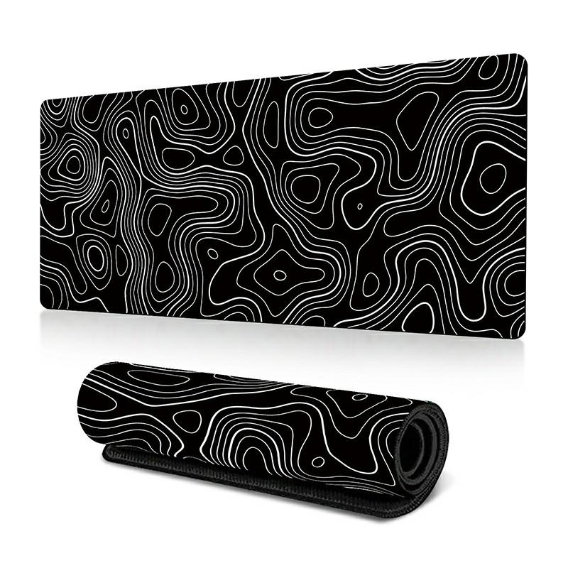 

400*900*3mm Abstract Pattern Large Mouse Pad Anti-skid Rubber Desktop Mat Pattern-25