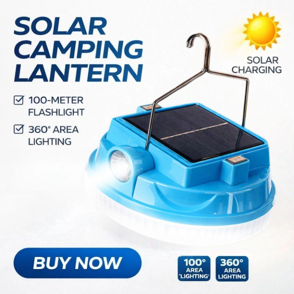 4 Gears Camping Light Rechargeable Night Light Portable Solar Light  Night Lighting