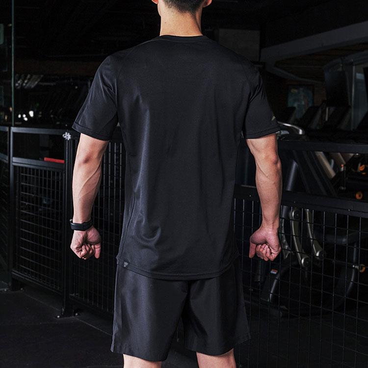 Li-Ning Quick-Drying Breathable Casual Sports T-Shirt Unisex Tops Black ATSS799-2
