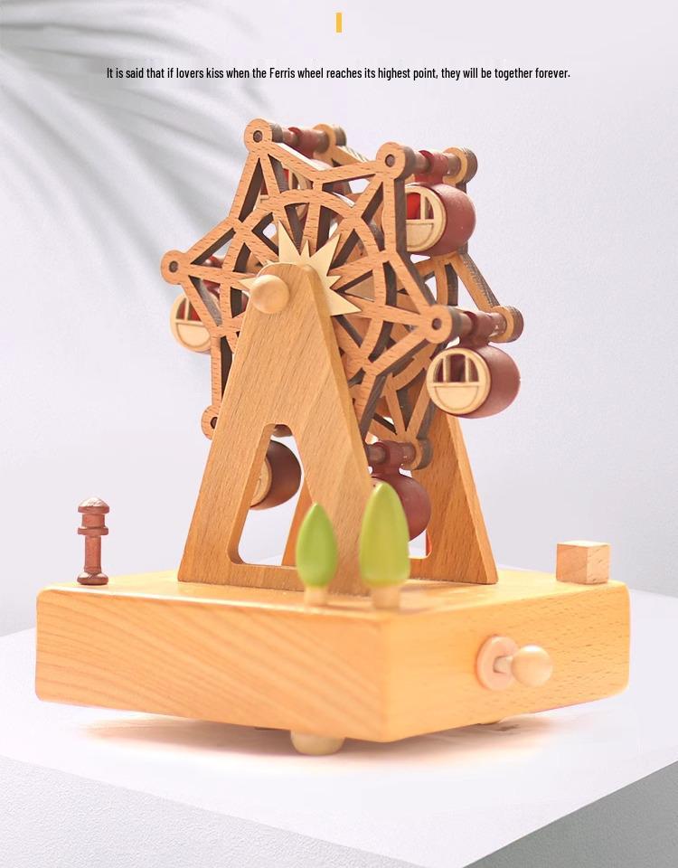 Spring-Wound Birthday Musical Jewelry Box for Girls