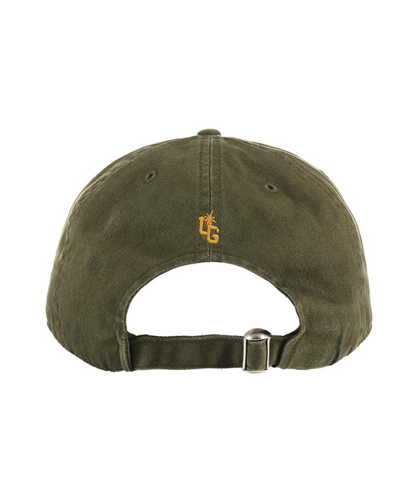 Yunibeoseugameonteu Universe Signed Long Bill Washed Cap_Olive