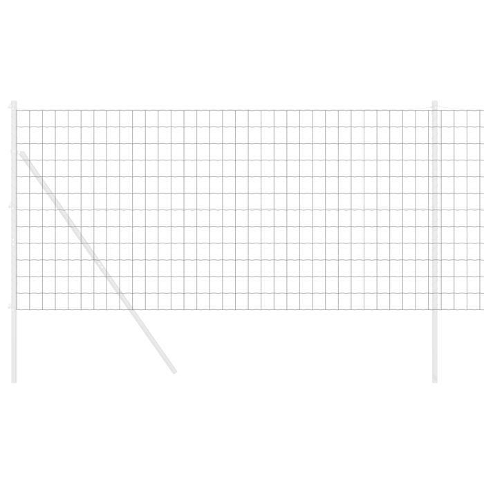 VidaXL Clôture Euro Gris 1.2x10 m Acier 42004502