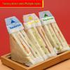 Disposable Transparent Easy-Tear Sandwich and Bread Packaging Bag
