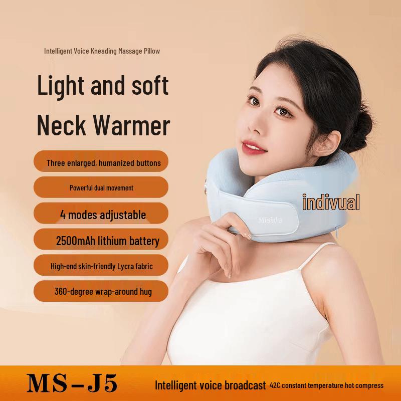 Misida Smart Voice Neck Massager with Heat CN plug (adapter included)