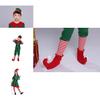 Delightful Christmas Elf Cosplay Costume Couple Outfit For Fancy Dress Xmas Party Role Play