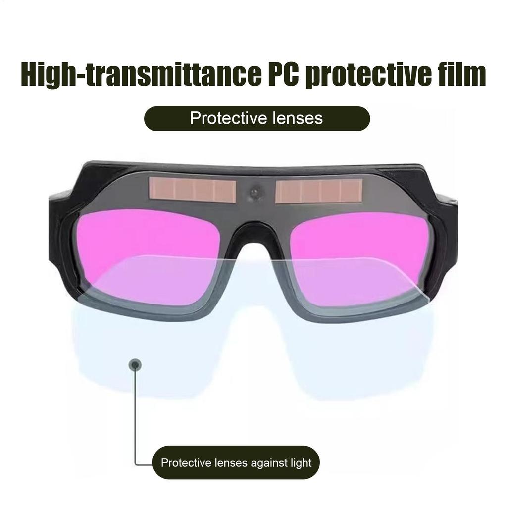 Welding Glasses Auto Darkening Safety Protective Welder Glasses Lightweight Eye Protection Shield Helmet Eyewear for Cutting