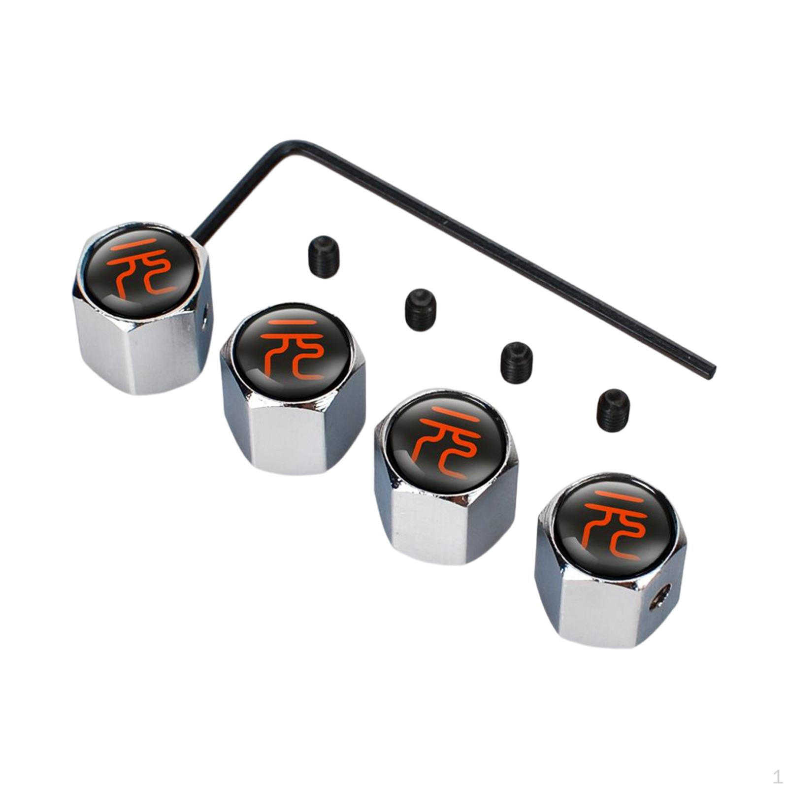 

4 Pieces Anti Theft Car Tire Valve Stem Caps Locking for Byd Atto 3