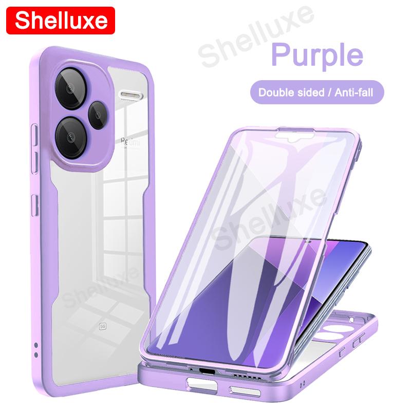 Pro Redmi Note13 Pro+ 360 Plné Tělo Přední+Zadní Průhledný Kryt Shelluxe Pro Xiaomi Redmi Note 13 Pro Plus Silikonový Oboustranný Kryt