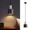Pendant Lamp - NETTLIFE - E27 - Black - Metal - Height Adjustable