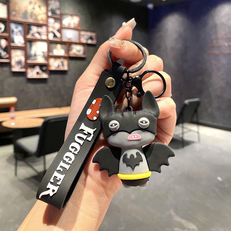 Budding Monster Keychain Ugly Cute Doll Bag Pendant Fuggler Tooth Monster Doll Machine Gift