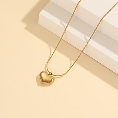 Stainless Steel Japan And South Korea Simple Love Necklace Snake Bone Chain