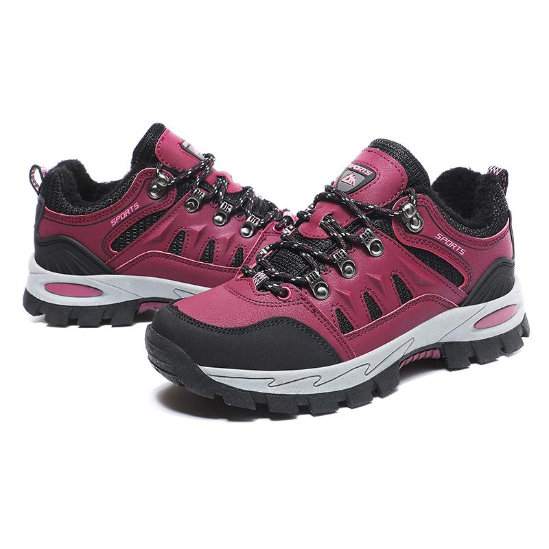 Herbst/Winter Plus Baumwolle Plus Samt Low-Top Outdoor Freizeit Sport Wanderschuhe für Männer und Frauen