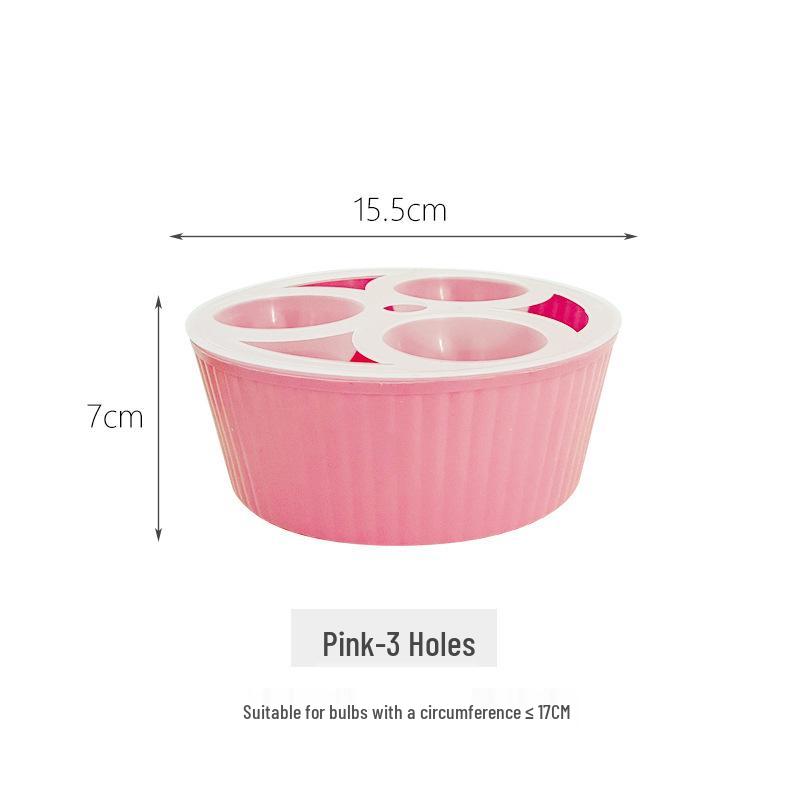 Tulip & Hyacinth Hydroponic Flower Pots: Three or Five-Hole Containers for Narcissus Seeds