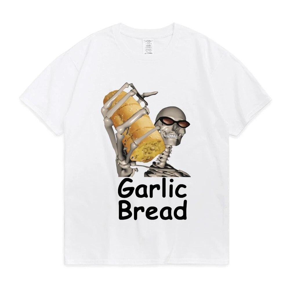 Garlic Bread When Ur Mom Com HOM N Maek Hte T Shirt Unisex Women Graphic Print Tees 90s Vintage Gothic Cotton T-shirts Oversized