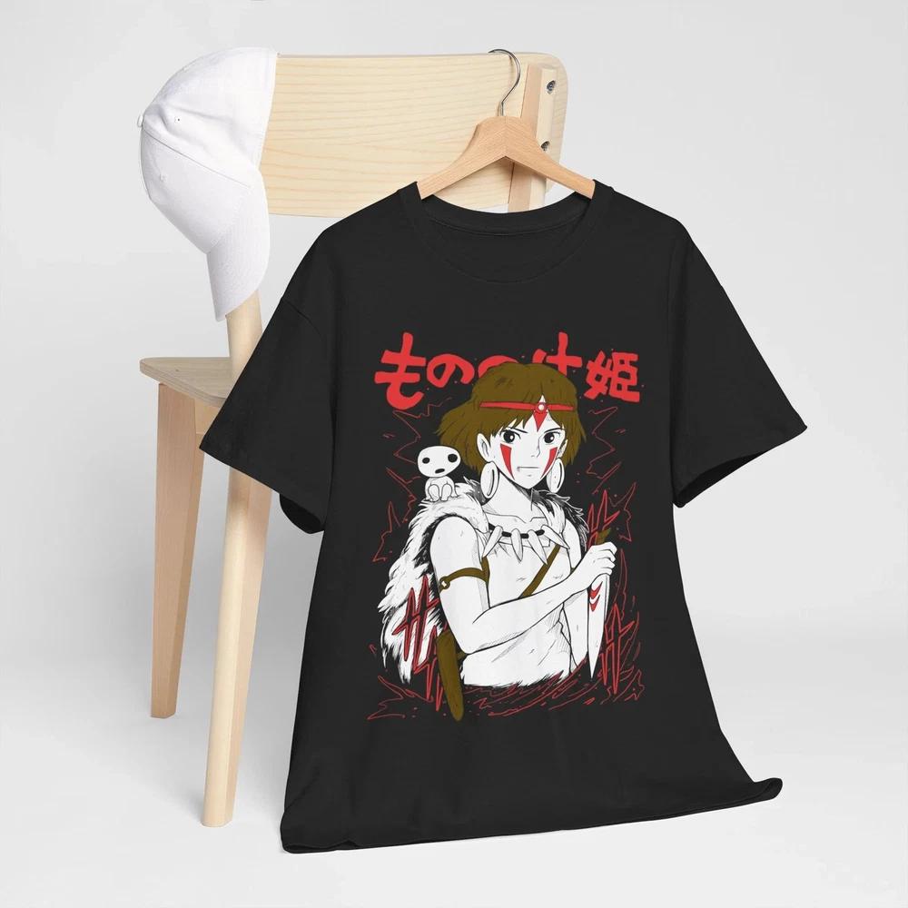 Anime Princess Mononoke Black TShirt S