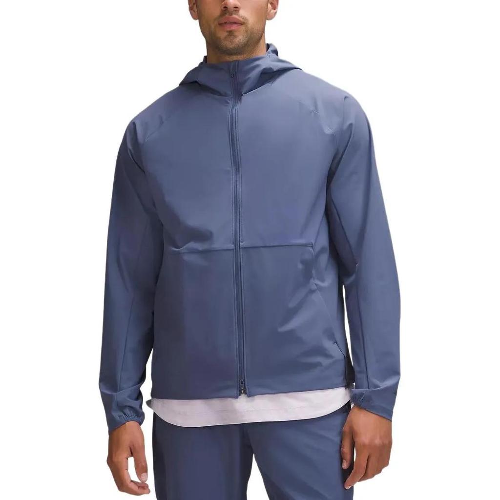 lululemon Pace Breaker Casual Sports Hooded Long-Sleeve Jacket (Unisex) Jackets LM4APWS | Club Blue