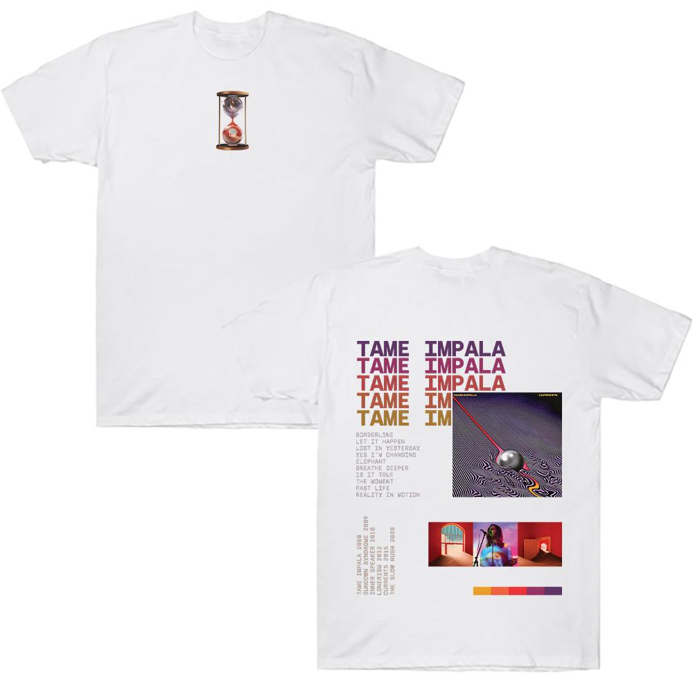 Tame Impala T-shirts Vintage Tame Impala Currents Graphic Tee Unisex Trendy Cotton T Shirts Summer New Design Gift for Fans Tees