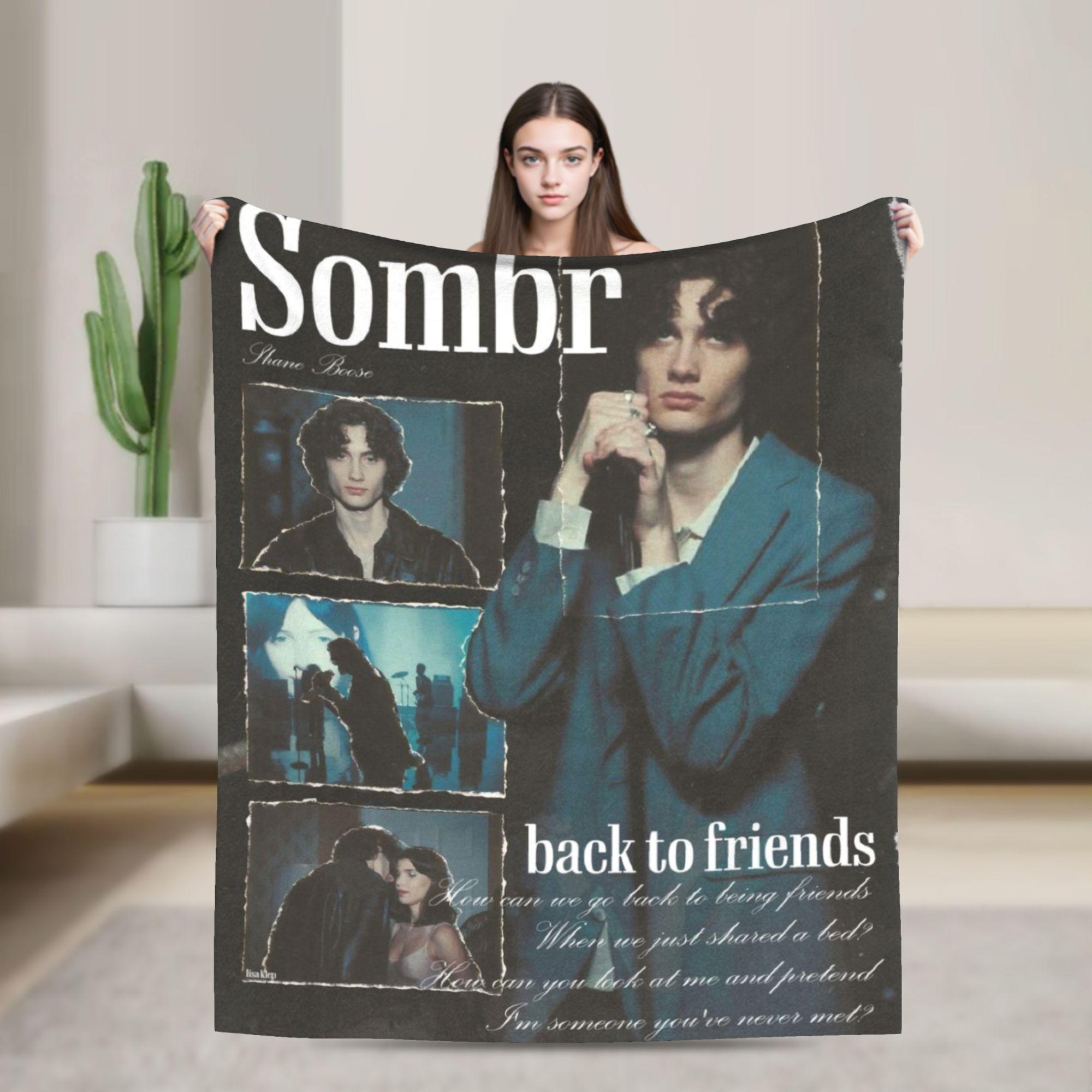 sombr - back to friends Blanket  Decorative Flannel Throw Blanket For Couch Bed Warm Design Quality Bedspread Gift 75X95CM