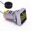 LED Digital Display AC Current and Voltage Indicator 110V220V 380V Square Ammeter 22mm with Transformer