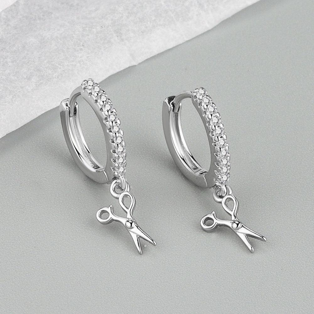 

Ліндон Сережки з мідного сплаву Циркон Сережки для жінок Подарунки на весілля срібний