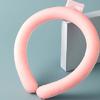 Neck Cooling Tube Reusable Hands Free Wearable Cooling Neck Wrap for Summer Outdoor Pink
