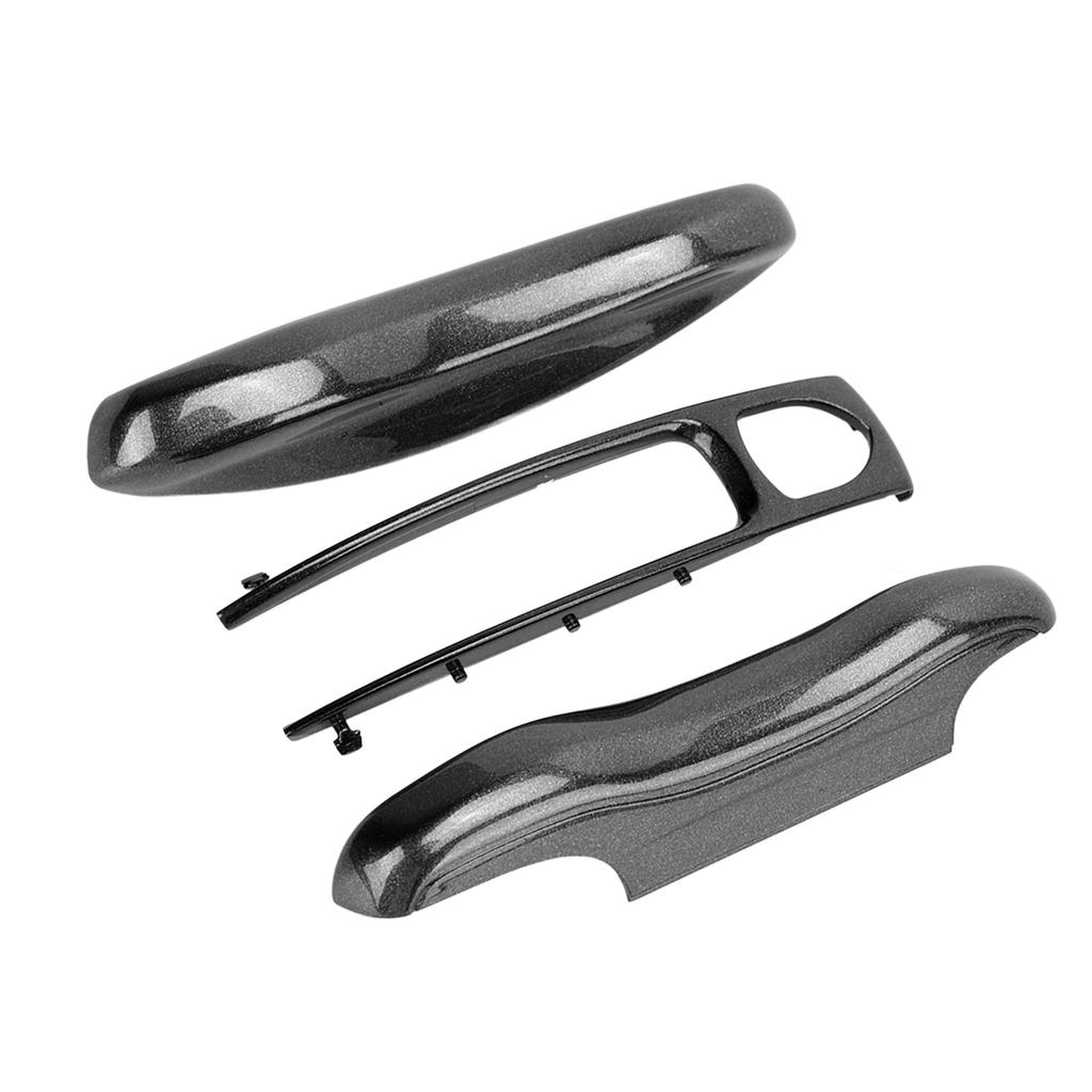 Car Remote Control Key Protective Cover 3 Parts Replacement for Cayenne Panamera 911 TaycanCharcoal Gray