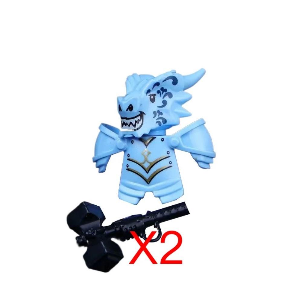 Mittelalterliche Burgsoldaten Actionfiguren Baustein Drache Anime Ritter Zubehör Kriegspferd Miliz Helm Schild Spielzeug Geschenk B15