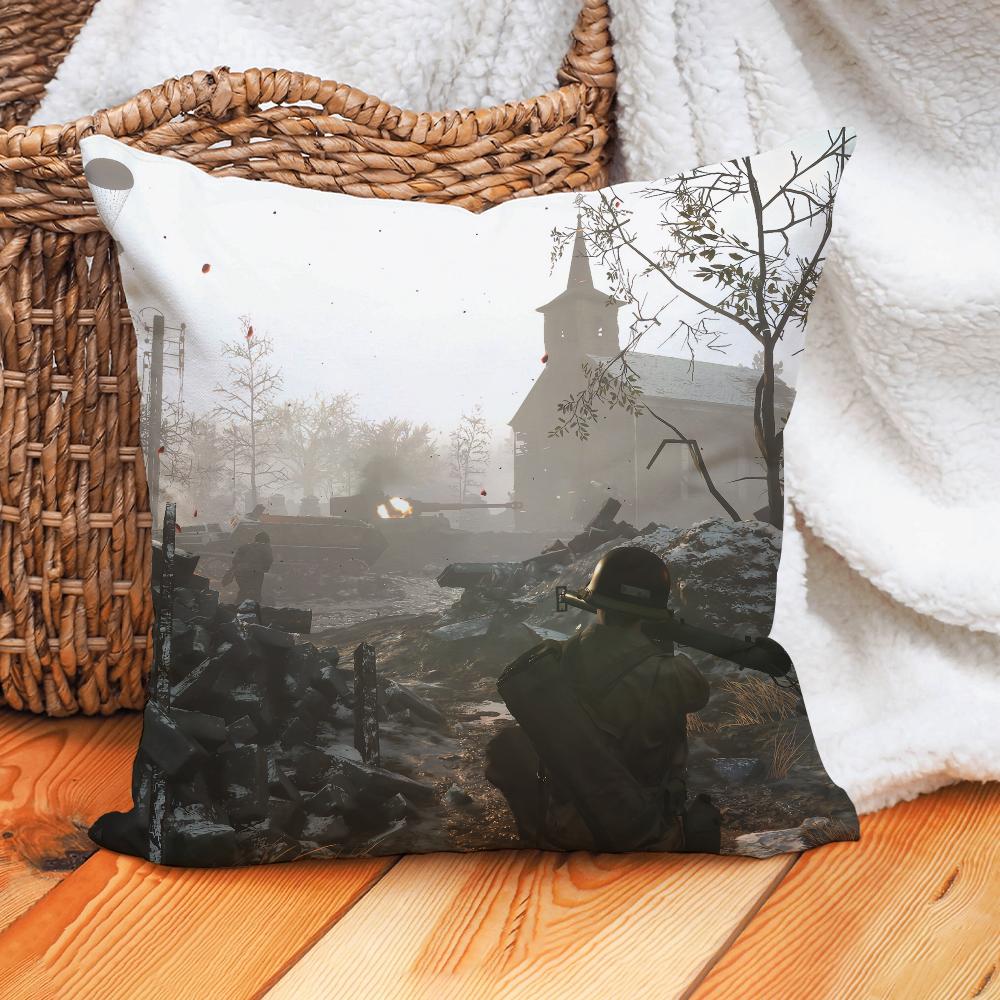 Game Hell Let Loose Pillow Case Home Decoration Cushion Cover Suitable For Office Sofa Bedroom Car