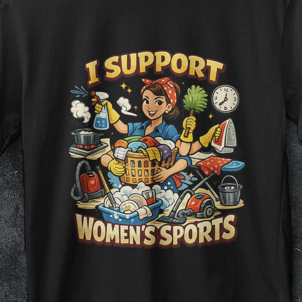 I Support Womens Sports, Gift for Her, Bootleg Shirt, Very Offensive Shirt, Graphic Tees for Women, Stupid Shirts, Cringy Shirt, Funny Shirt