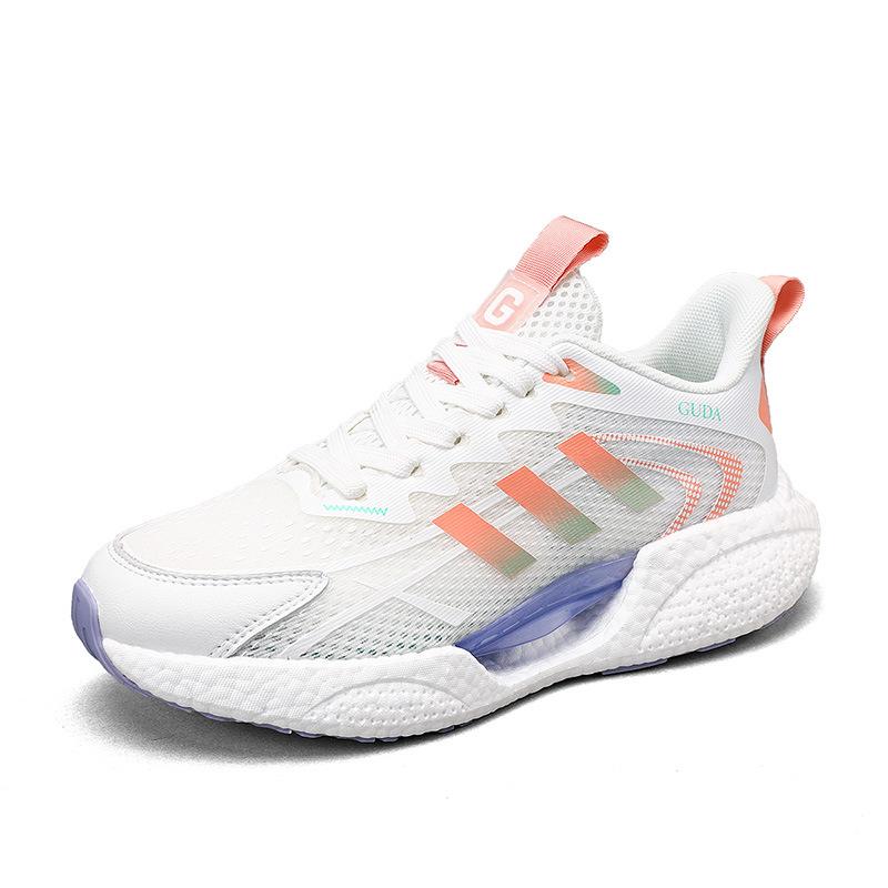 

Пара спортивных гоночных кроссовок мужские туфли лето дышащие тонкие ледяной шелк новые действительно взрывные мягкая подошва беговые сетчатые модные туфли 40