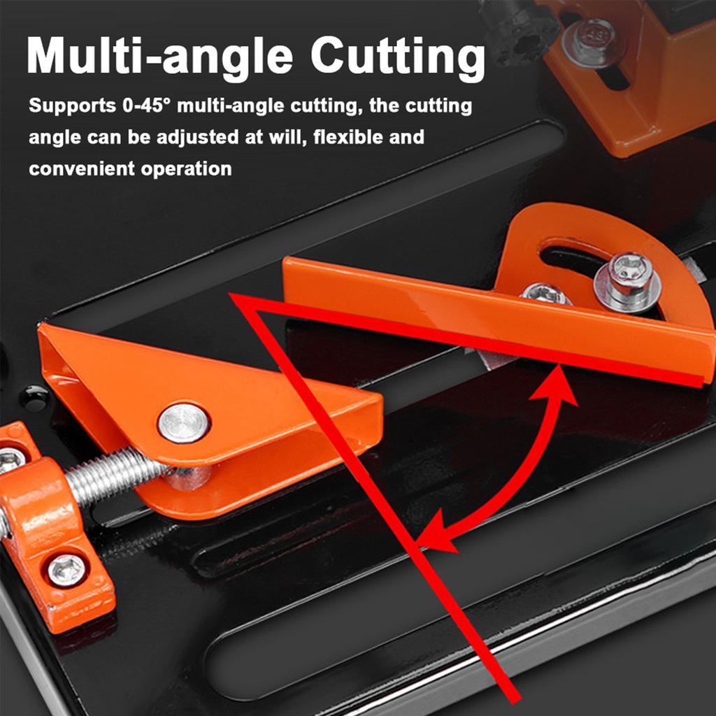 Angle Grinder Bracket 0 To 45 Deg Adjustable Aluminum Alloy Multifunctional Cutting Machine Support for 115 To 125 Angle Grinder