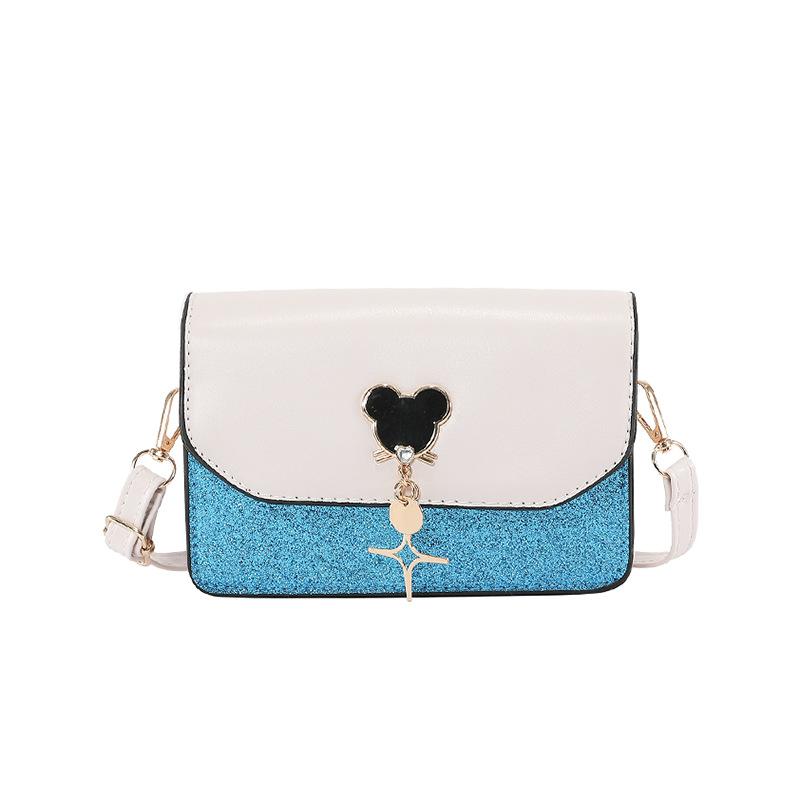 

Contrasting color splicing trendy women s bag 2024 new fashion messenger bag large-capacity handbag texture foreign shoulder bag синій