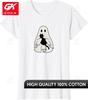 Hug Ghost Black Cat Halloween Unisexs Womens T Shirt Vintage Hip Hop Cool Short Sleeve Casual Graphic Tops Tees Unisex T Shirts