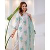 Beautiful Cotton Kurti Pant Dupatta Set Indian Bollywood Top Tunic Kurta Set
