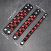 Vintage Big Wide Bracelet Contrasting Gothic Punk Bracelet Rivets Leather Wristband  Male Female