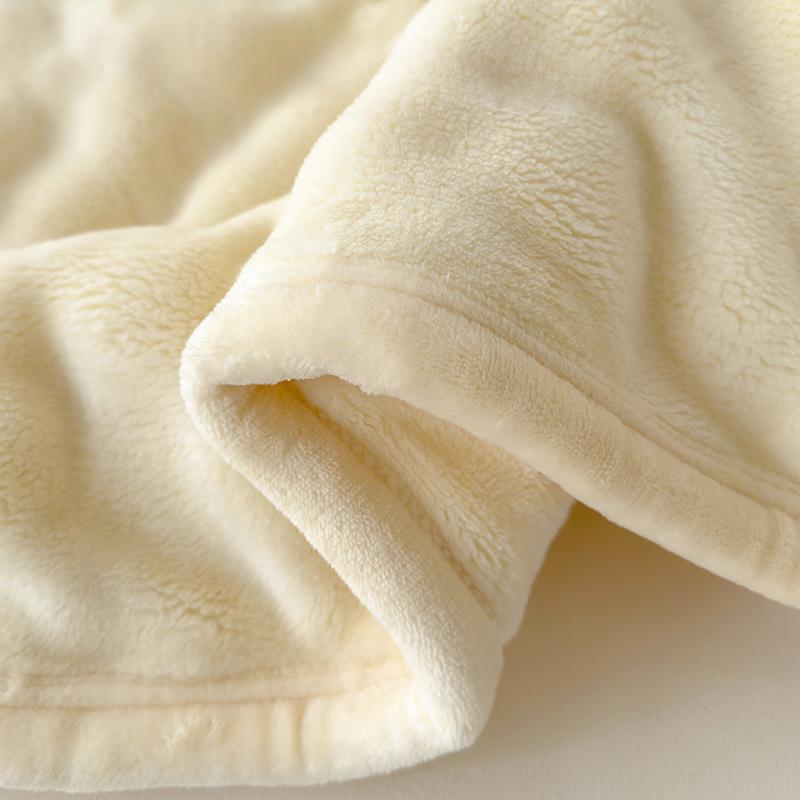 Thick Class A Rabbit Velvet Blanket – Multifunctional Solid Color Sofa Throw & Office Nap Blanket Gift