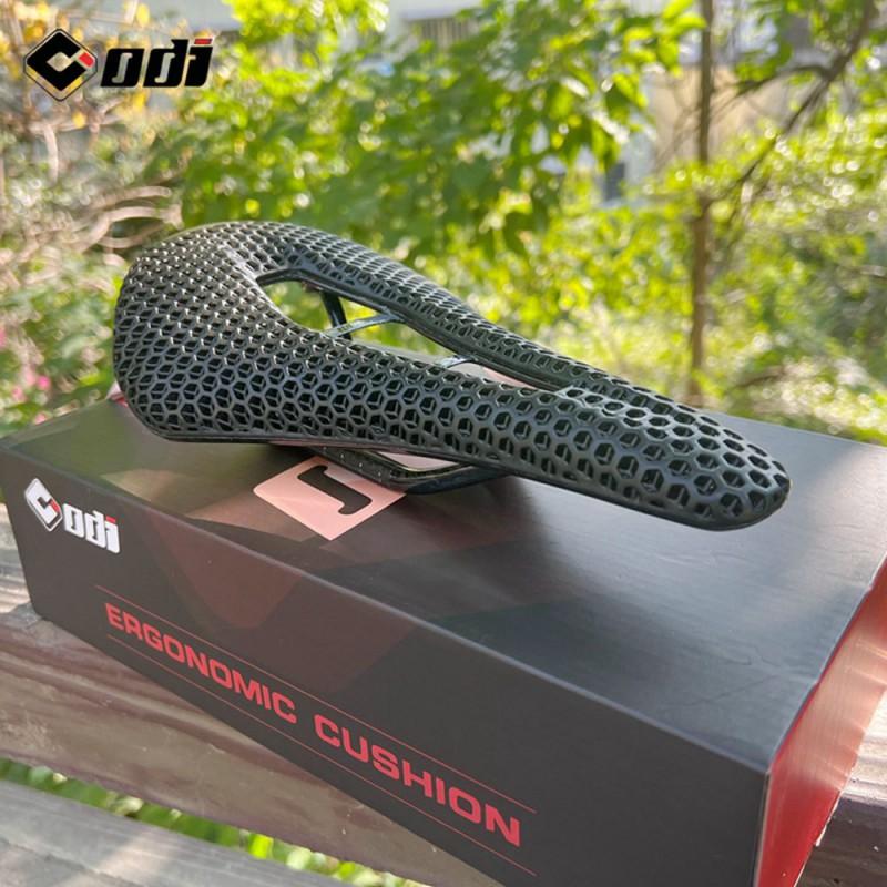 3D Printed Carbon Fiber Bicycle Saddle Mountain Bike Cycling Comfort Breathable Ergonomic Seat Pad