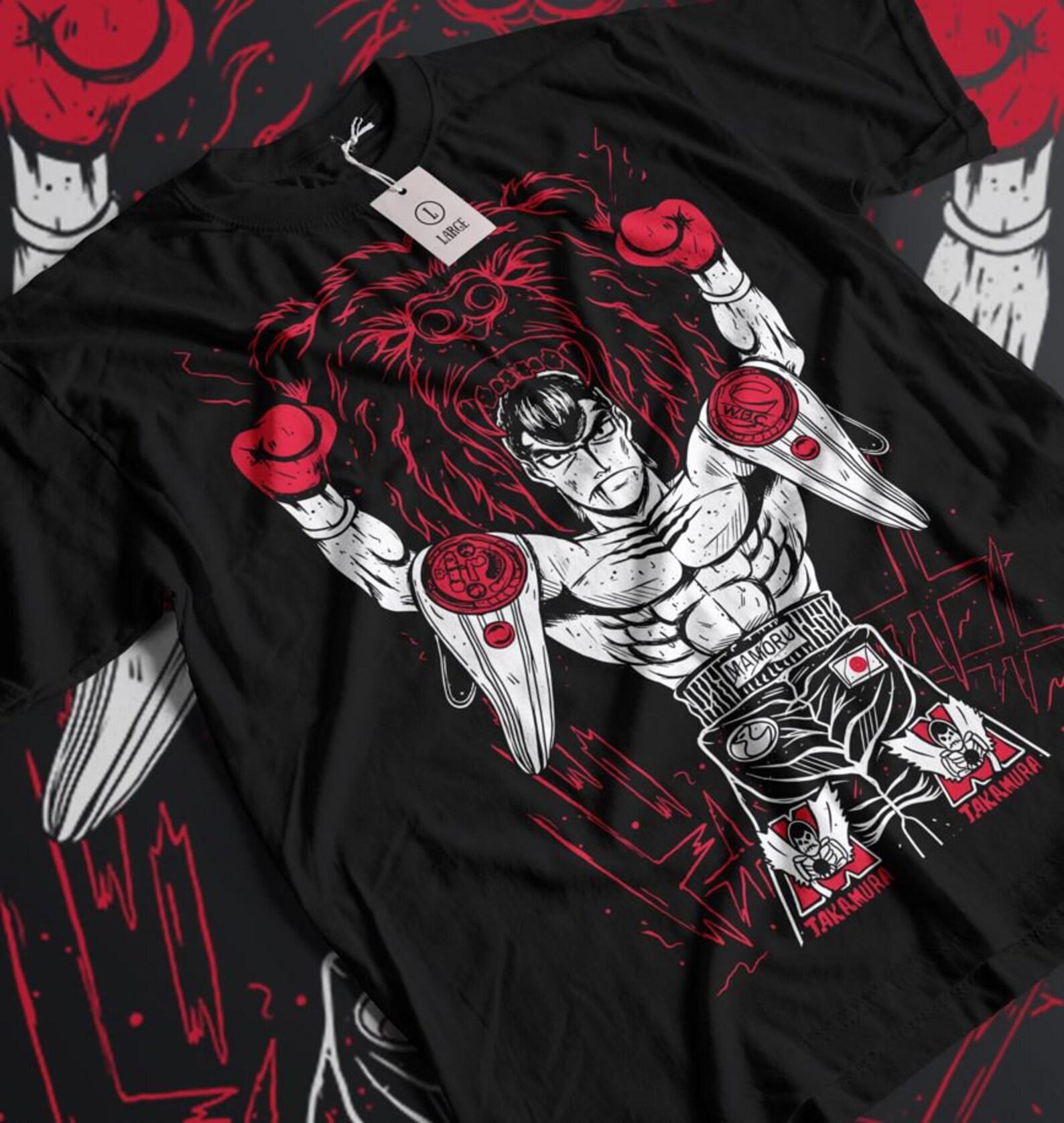 Manga T-Shirt, Sport 90s Anime Lovers, Boxing GYM Anime T-Shirt, Otaku Ropa, Graphic Anime Unisex Shirt XL