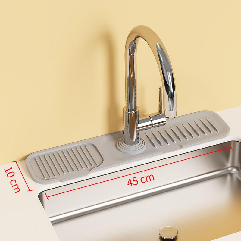 Kitchen Sink Holder Splash Guard Silicone Faucet Mat Bathroom Storage Organizer Faucet Drain Pad Sink Rack Kitchen Organizer
