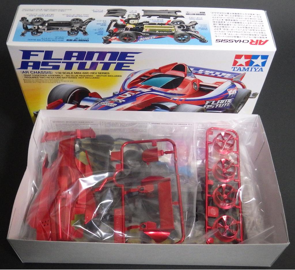 Mini 4WD Flame Astute Red Metallic (AR Chassis)