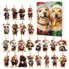 2D Labrador Advent Countdown Box Christmas Tree Decoration Acrylic Pendant Independent Station