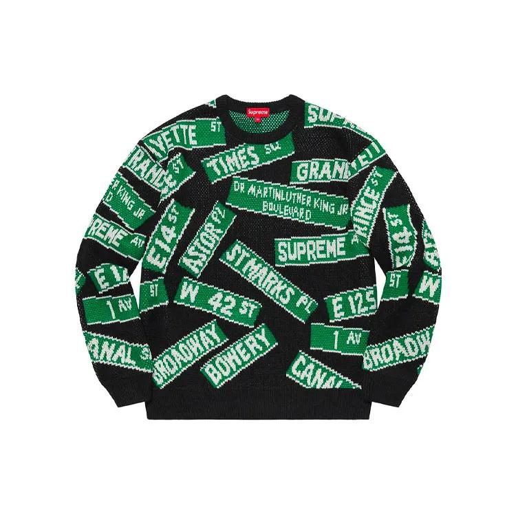 Supreme Street Signs Sweater (Unisex) Sweaters SUP SS21 427