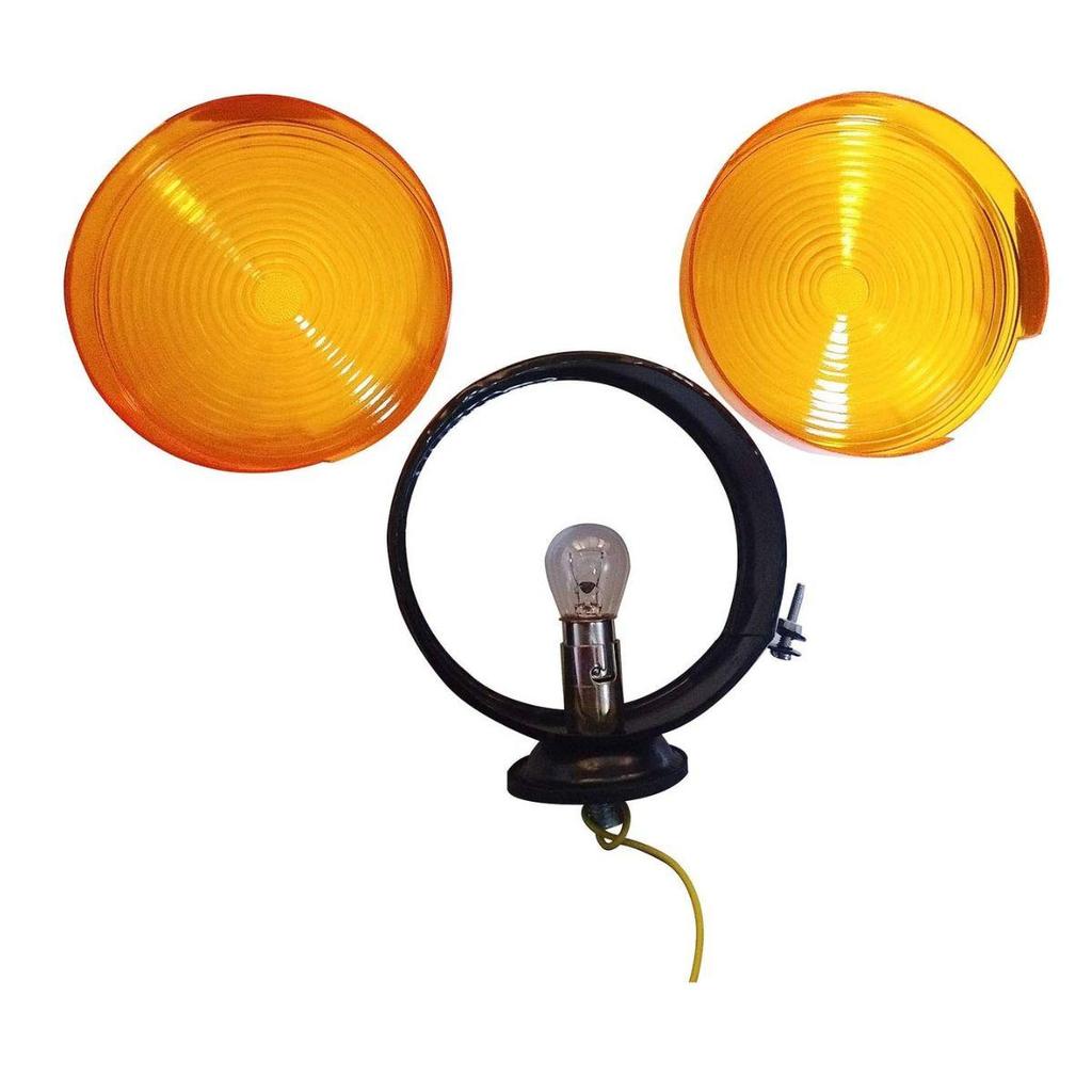 Tractor Hazard Safety Warning Light Pair | 12V Indicator Lamps | Waterproof & Ultra Bright | Model 11000601