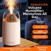 Flame Mountain USB Humidifier with Heavy Fog Output 35mlh Quiet Operation and 300ml Tank for Home and Office Use